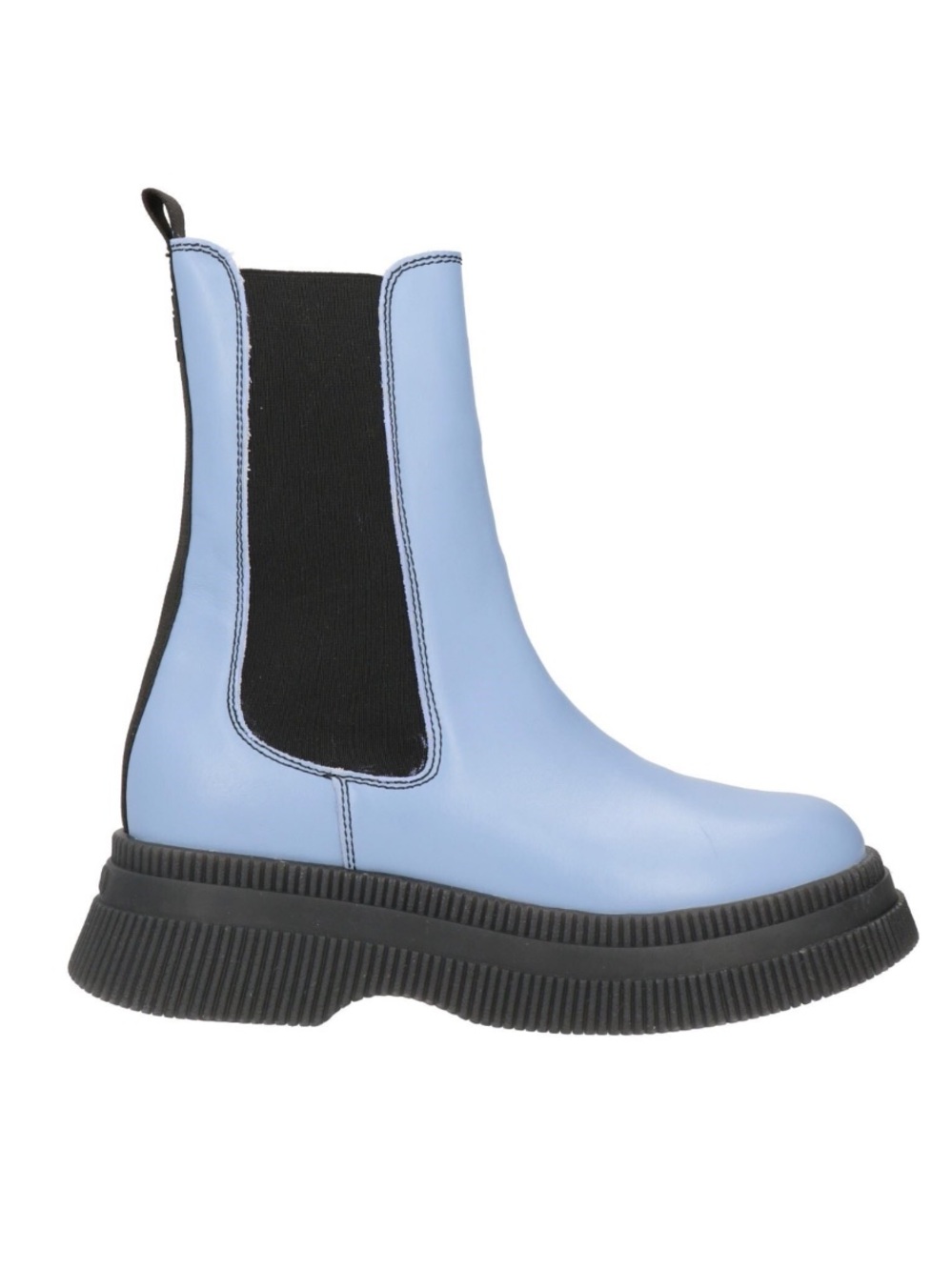 Ganni Boots Creepers Chelsea Platform in Baby Blue